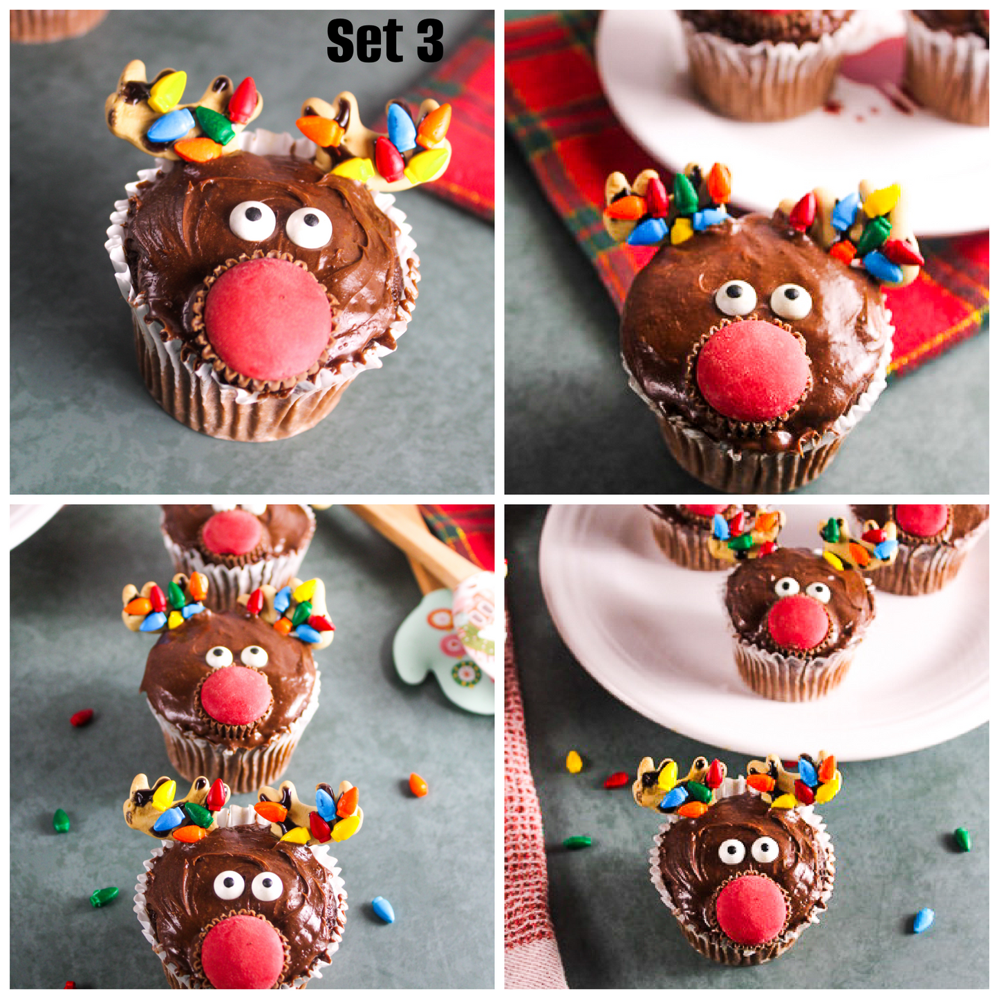 Rudolph cupcakes