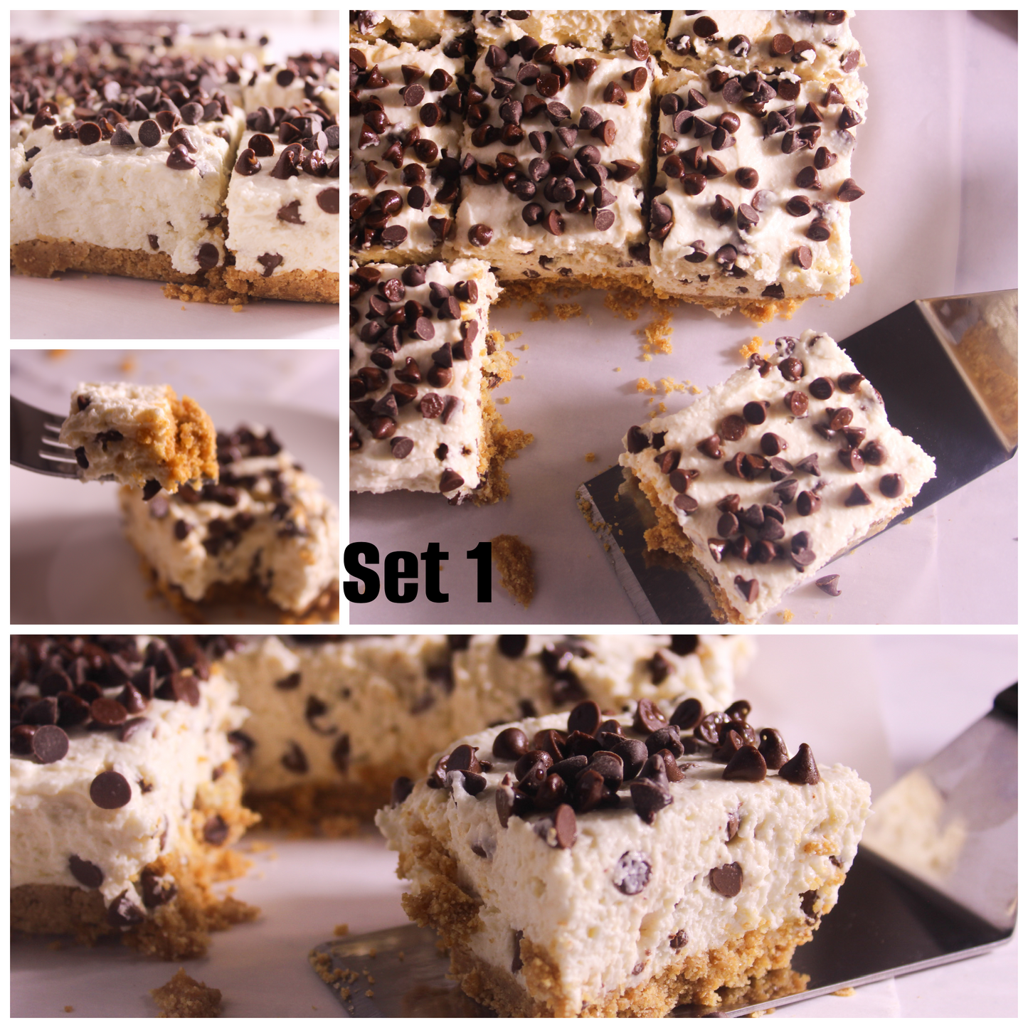 No bake cannoli cheesecake bars
