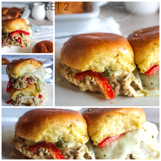 Philly chicken cheesesteak sliders (Set 2)