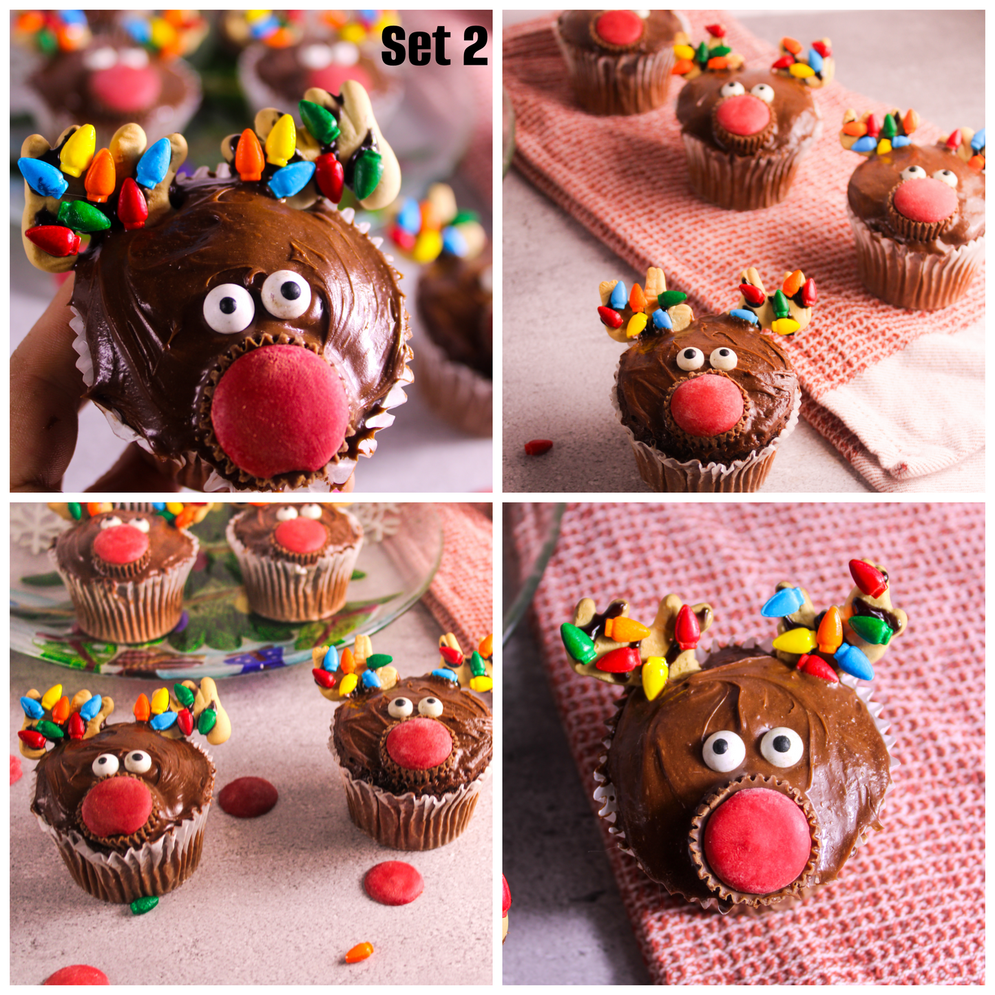 Rudolph cupcakes