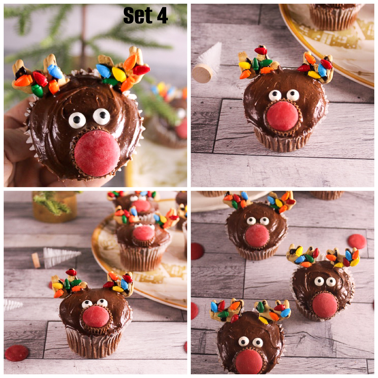 Rudolph cupcakes