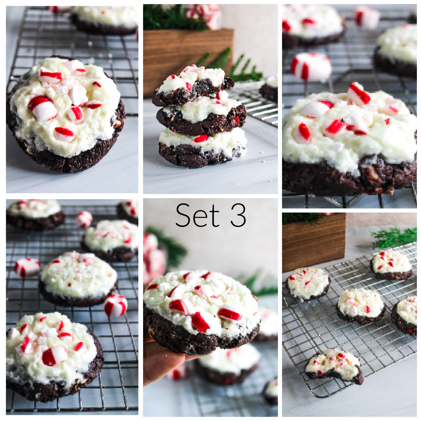 Cake mix peppermint bark cookies