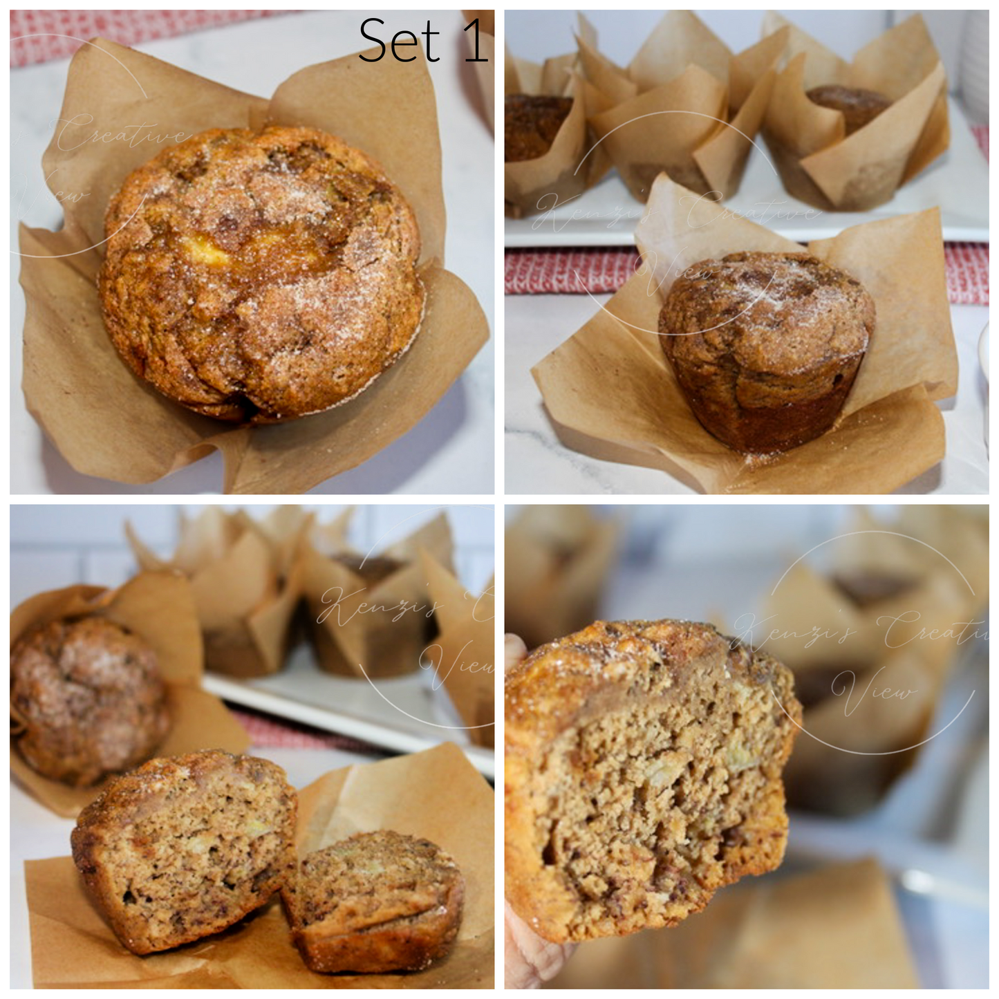 Snickerdoodle banana bread muffins