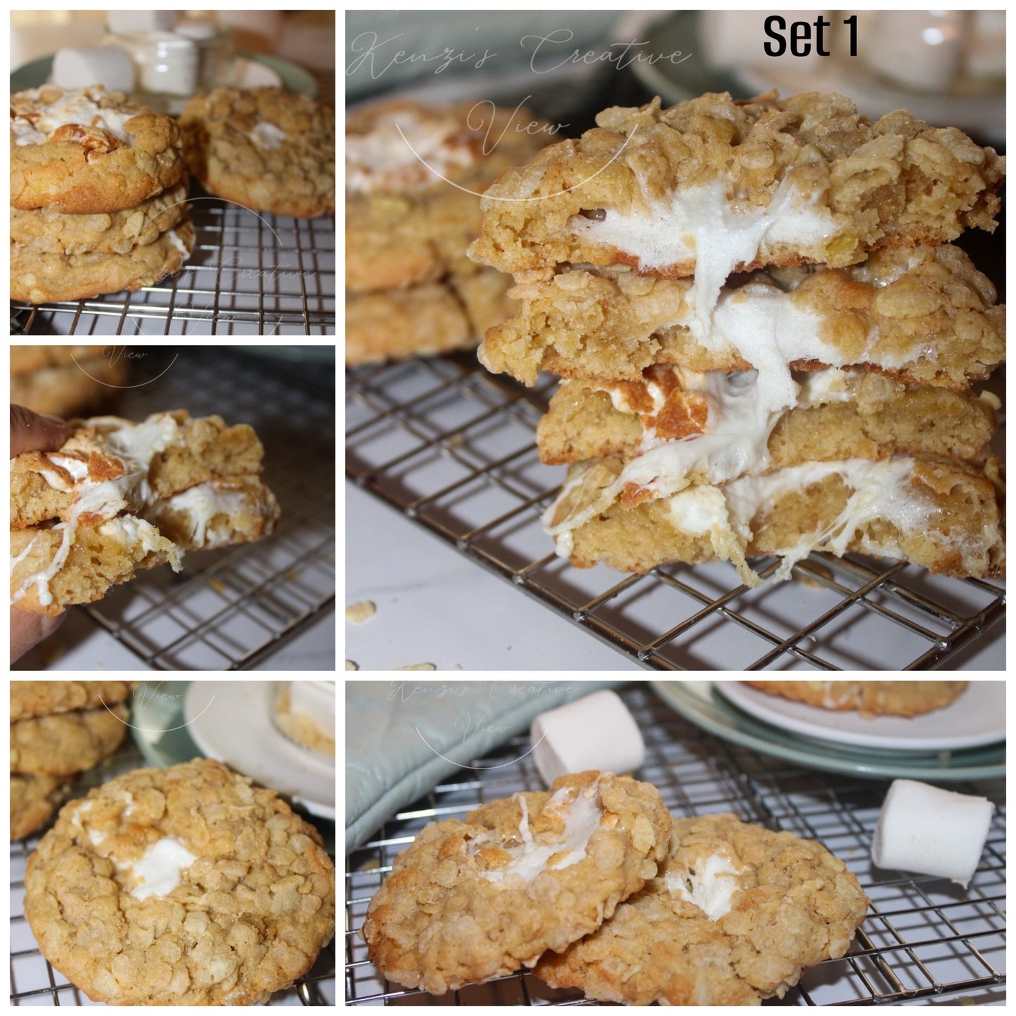 Brown butter rice krispie cookies