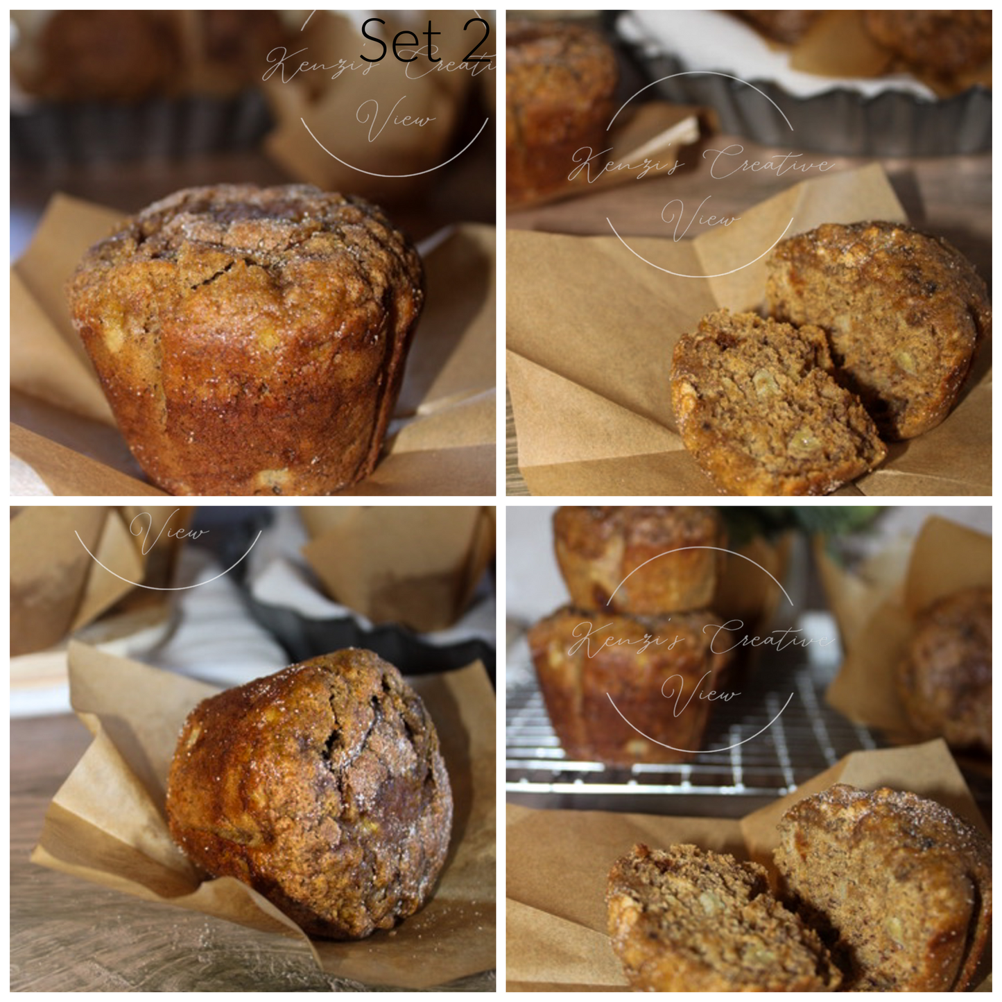 Snickerdoodle banana bread muffins