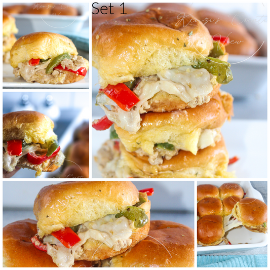 Philly chicken cheesesteak sliders (SET 1 )